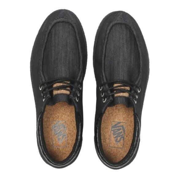 Vans Forager Low Cut Black Denim Black V3780 Men's Size 10 LOAFER BOAT SHOE NEW - Picture 13 of 13